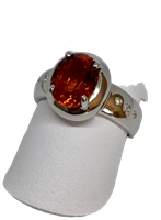 Ring Recarlo Woman in White Gold Topazio ZF025/B - ZF025/B